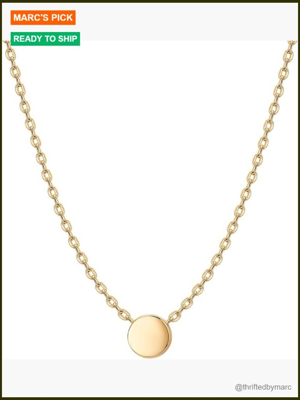 Dainty CZ Pendant Necklace for Women - Layering Chain